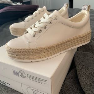 Treasure & Bond off white leather espadrille sneaker size 7